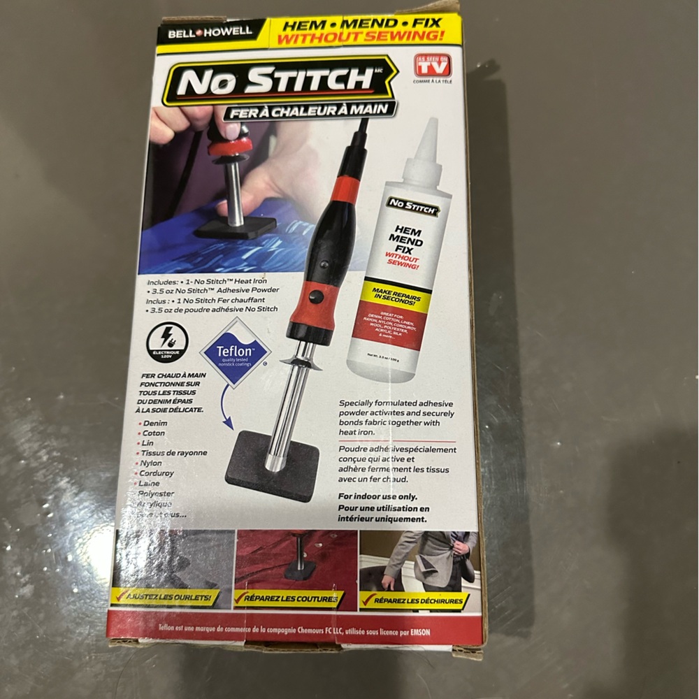 No Stitch Handheld Heat Tool - Red and Black